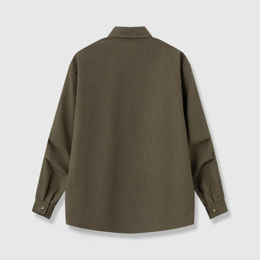 GXG男装【泡芙格】25秋季时尚休闲日常通勤简约百搭男式长袖衬衫K&C 商品图1