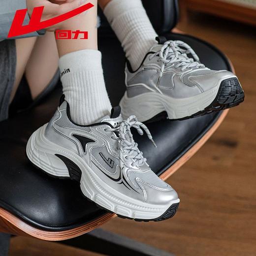 回力女鞋老爹鞋女2025秋季新款爆款外穿厚底百搭休闲透气运动鞋女 商品图6