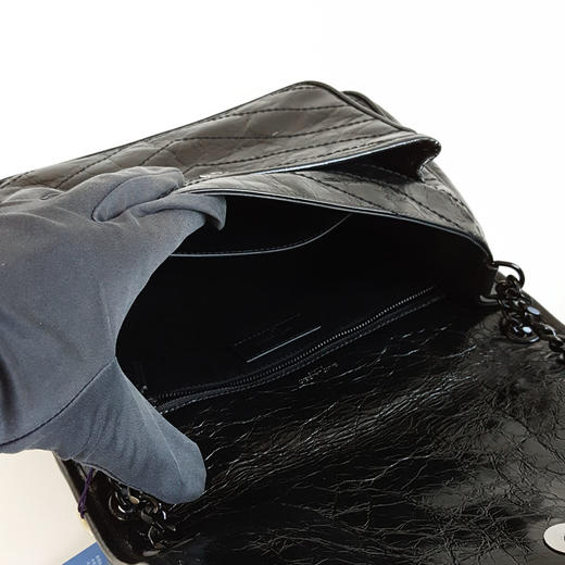 【95新】YSL圣罗兰Niki系列633184中号全黑D扣niki链条包单肩斜挎包女士241125AK10 商品图6