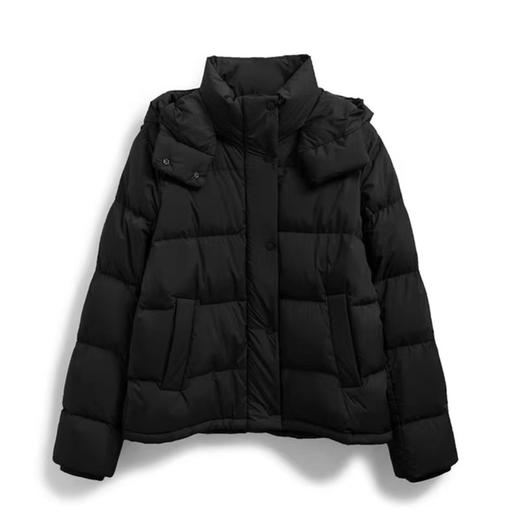 大牌同款冬季五格泡芙羽绒服灰鹅绒短款 商品图4