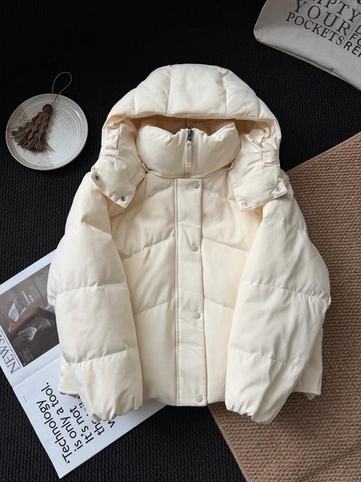 D112721马卡龙色系羽绒服女士冬季户外保暖云朵鹅绒服 商品图2