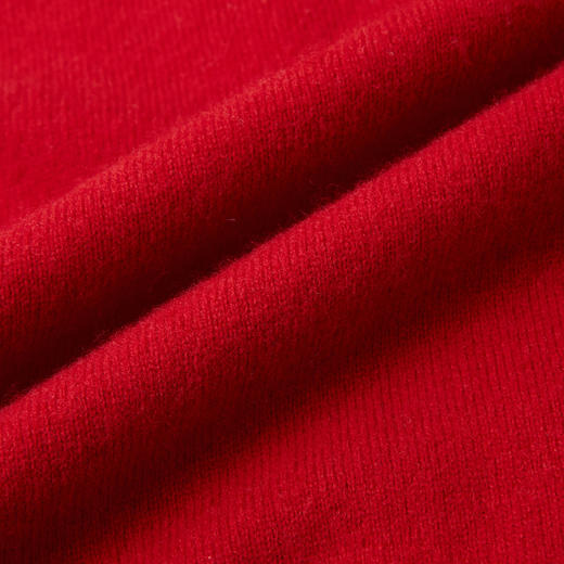 PURE TOUCH女装25秋冬新款海军翻领羊毛针织衫新年红宽松百搭毛衣 商品图2