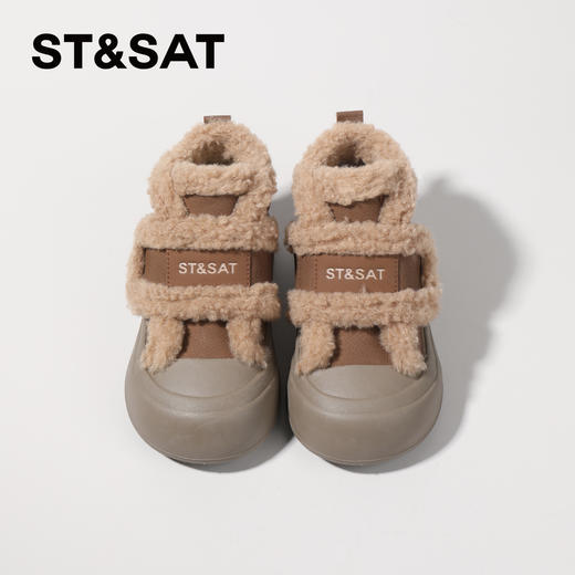 【童鞋】星期六加绒保暖绒绒毛边男女童高帮棉鞋SSC4192L6G 商品图4