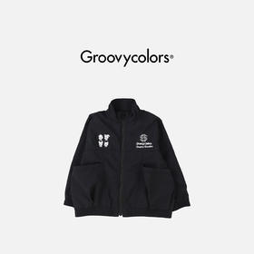 日本GC童装 Groovycolors 原田治尼龙塔夫绸拉链夹克