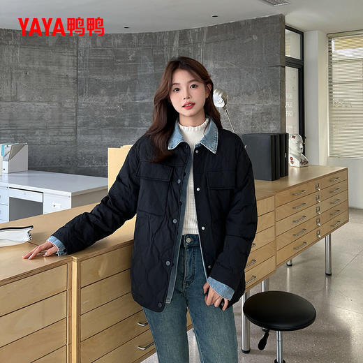 严选 | 鸭鸭牛仔衬衣女款羽绒服 S- L码 多色可选 YE4B604027P 商品图1