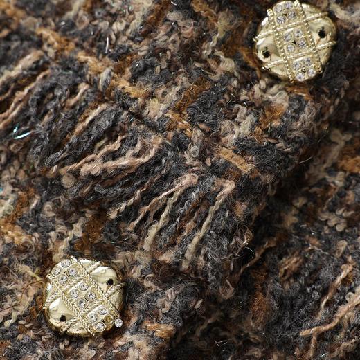 「高货wl」全新升级【铂金会员431/天猫579/差价148】(99119)洛诗琳2025秋冬小香风羊毛粗花呢外套A字半身裙两件套 商品图4