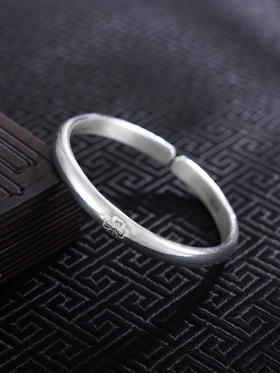 【四叶之灵】子佩集S999银手工手镯原创设计【55061123】2407