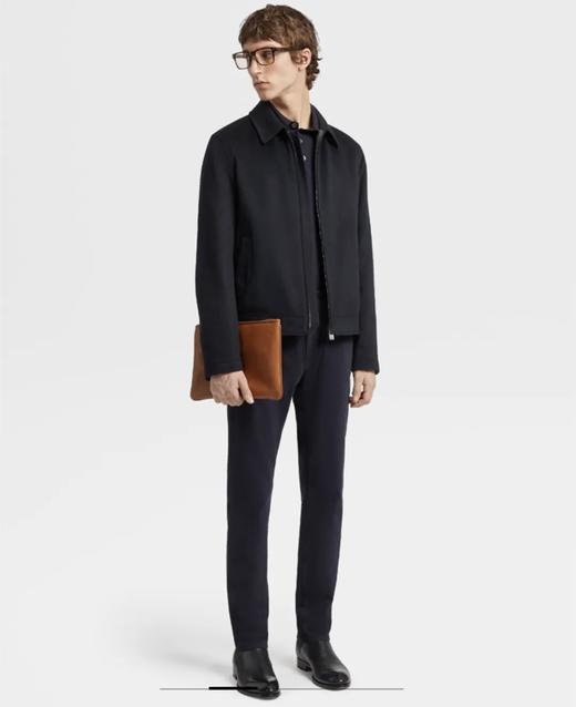 意式臻贵美学 商务行政系列 羊毛针织翻领鹅绒夹克 商品图0