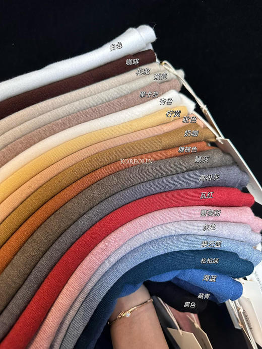 韩国订单20色羊绒针织衫2件 商品图2