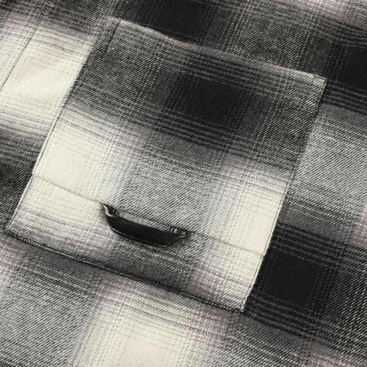 GXG男装25秋季潮流休闲格纹复古简约宽松舒适男式翻领长袖衬衫K&C 商品图8