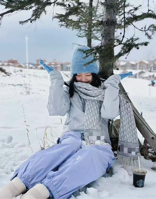 1127-2 渠道货 肩带 雕 厚实山羊绒 长款围巾 商品图3