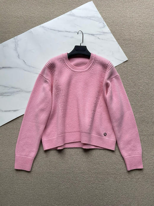 1127-1 贸易公司渠道货 大马 重磅山羊绒 紧密针织 经典廓型 外套质感针织罩衫 我穿40宽松效果 商品图9