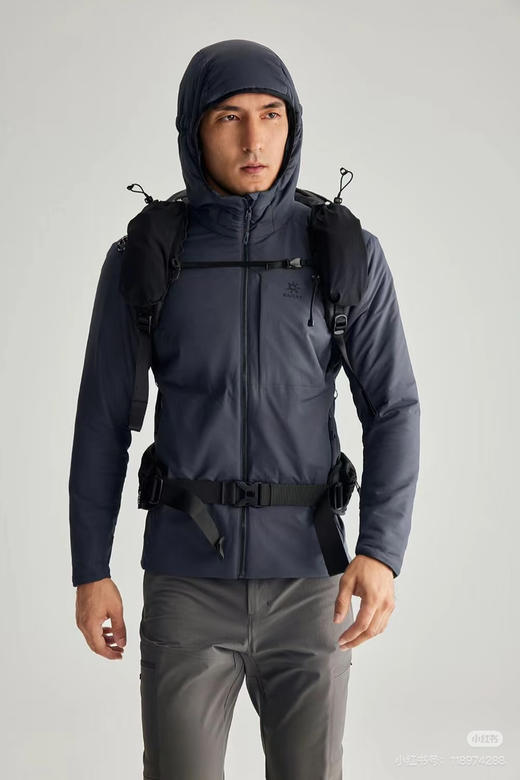 【秒杀价已调 直接拍】2款棉衣 凯乐石 男士轻薄立领款和连帽款 2款 防水的 运动棉服 轻巧 保暖 柔软 防水 商品图0