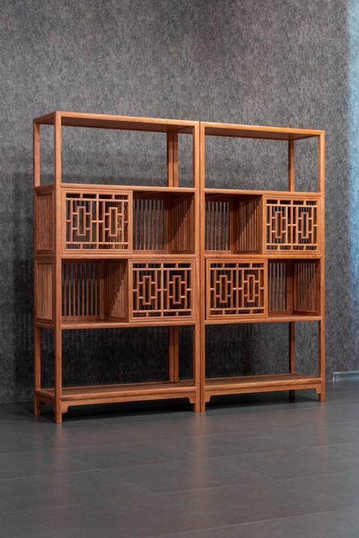 红桥红  家具严选  缅甸花梨（大果紫檀）【 189直棂 层架】 商品图1