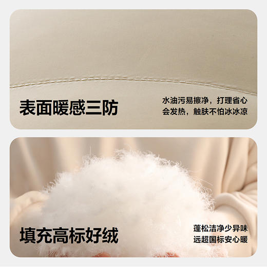 迷你巴拉三防发热男女童防风雪拒油污后背蓄热里布连帽羽绒服冬新 商品图3