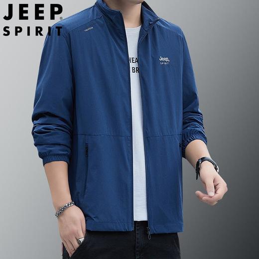 JEEP SPIRIT秋冬男士时尚休闲夹克舒适开衫双面弹外套7295 商品图2