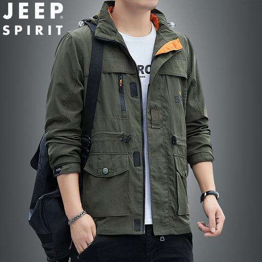 JEEP SPIRIT夹克男中年时尚休闲男装外衣工装春秋款外JC6631 商品图0