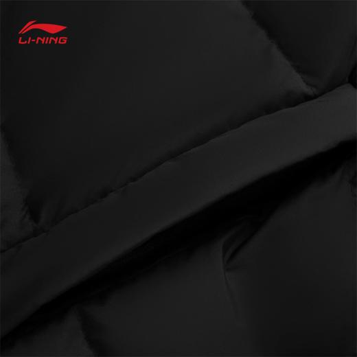 李宁男子防泼水保暖鸭绒长羽绒服AYMV213 商品图4