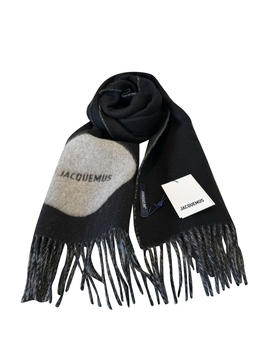 中性款针织流苏围巾he