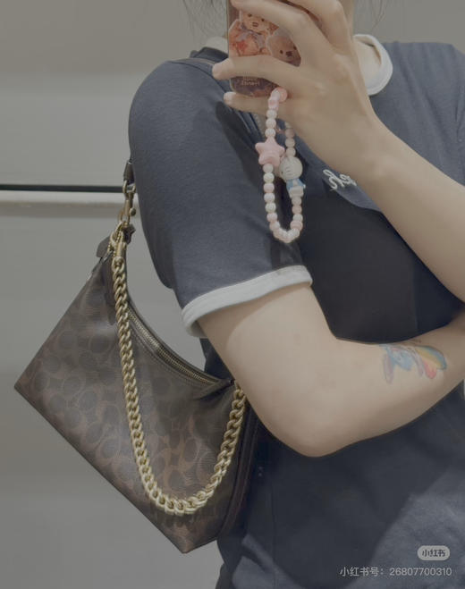 蔻驰Coac* Juliet枫叶棕封神腋下包单肩包112701 商品图13