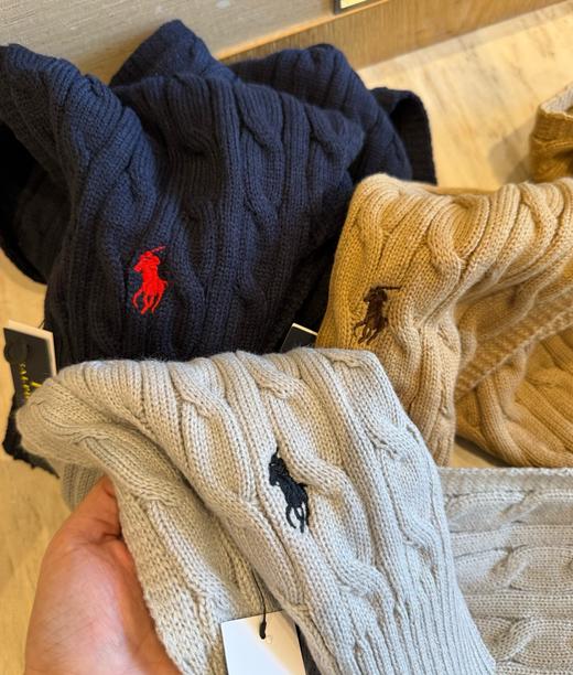 拉家绞花百分百棉 围巾 商品图9