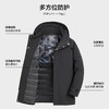 【90白鸭绒】罗蒙冬季男士连帽羽绒服厚实保暖中年爸爸装中长款羽绒外套 商品缩略图3