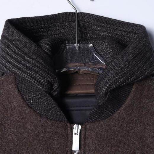 F5505SDSA男士秋冬新款痞帅男装韩版连帽羽绒服外套拼接针织百搭时尚 商品图2