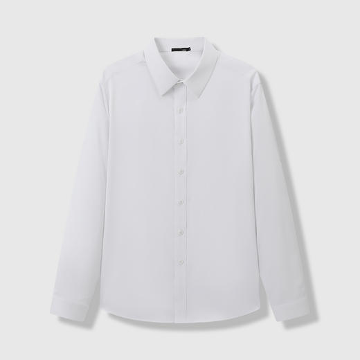 GXG男装【含桑蚕丝】25秋季简约纯色商K&C务通勤男式翻领长袖衬衫K&C 商品图5