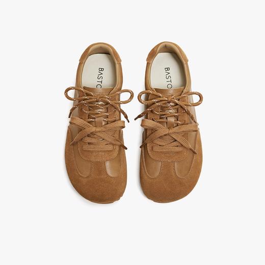 【云粉节】NF楼百思图2026春季新款复古内增高德训鞋女休闲运动鞋W7551AM6吊牌价799.现价439 商品图3