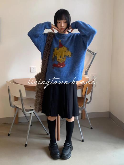 LIVINGTOWN/LT羊毛圆领卡通毛衣 商品图3