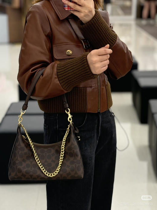 蔻驰Coac* Juliet枫叶棕封神腋下包单肩包112701 商品图2