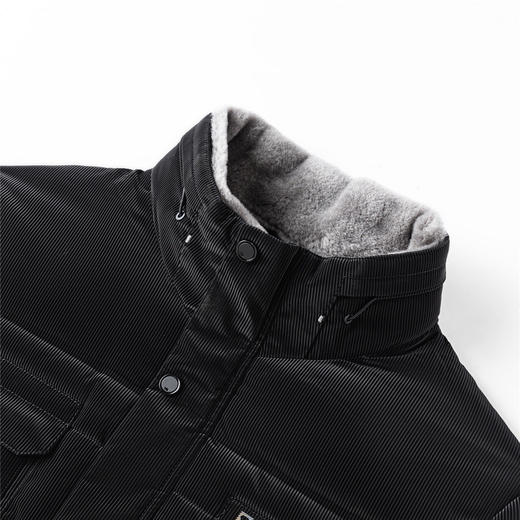 【可拆卸毛领】罗蒙冬季男士羽绒服舒适保暖毛领拉链口袋时尚休闲羽绒外套 商品图7