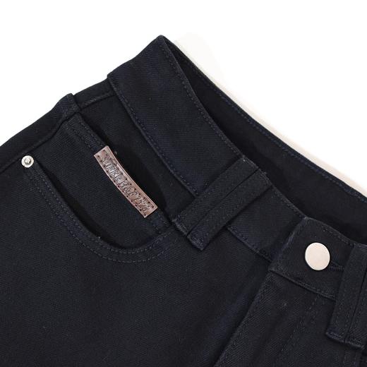 半身缘女裤 冬季经典百搭修身喇叭牛仔裤254202M10120088 商品图2