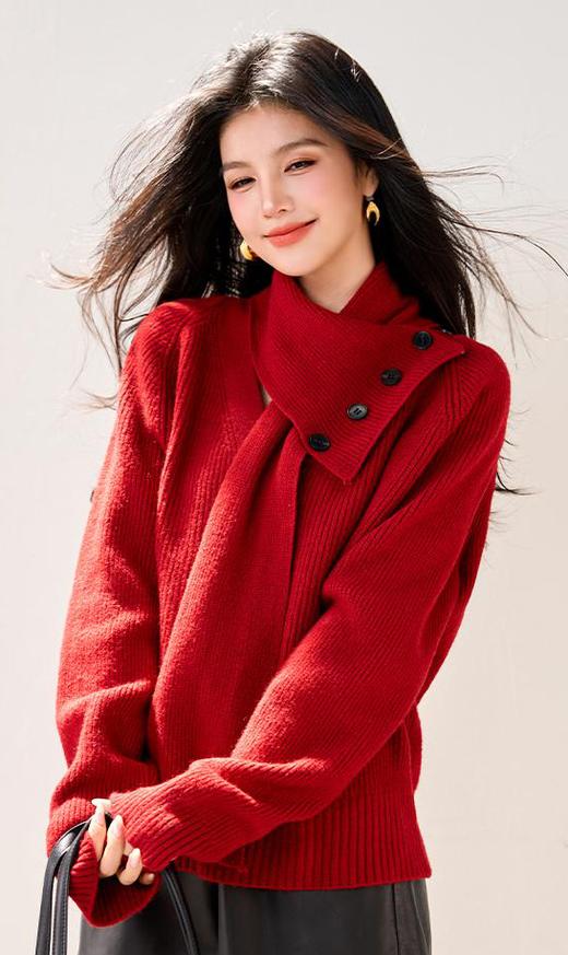 🎄双旦来袭 ❗️【AUChris圣诞氛围感毛衣合集】‼️慵懒的复古💯上身真的都很绝👍圣诞感拉满📣单穿或是秋冬搭配大衣/皮草都很适合 绵羊绒毛衣💥7个款式可选 商品图7