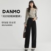 任2条减10【加绒抗寒 显瘦藏肉】DANMO旦茉双扣轻暖毛呢裤 常规款/加绒款 商品缩略图1