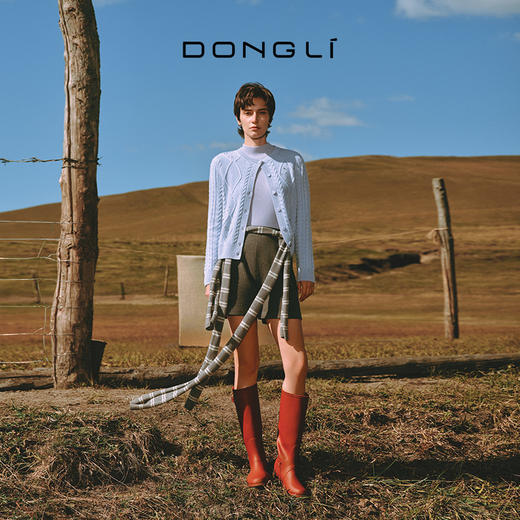 东黎 • 童心未远 琴键 山羊绒冬季彩条围巾 5399 商品图1