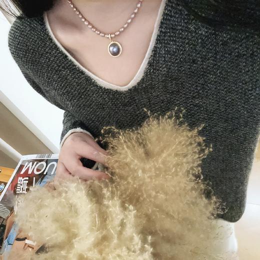 海水星空蓝万能扣马贝吊坠，ji强光，14-16mm+，厚实的纯银配件 商品图5