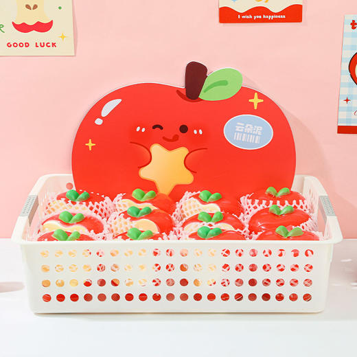 苹果起泡胶 高颜值仿真水果造型假水起泡胶创意趣味解压治愈神器-纪念日百货门店同款167896937 商品图0