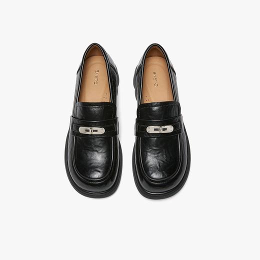 【云粉节】BF楼百思图2026春新款英伦风厚底粗跟乐福鞋小皮鞋女单鞋BV111AA6吊牌价799，现价439 商品图3