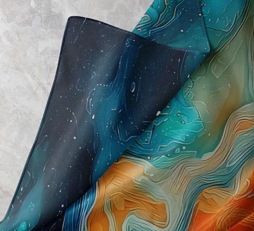 敦煌研究院 【敦煌定制丝巾】 敦煌壁画丝巾围巾真丝长条丝巾披肩百搭 商品图4