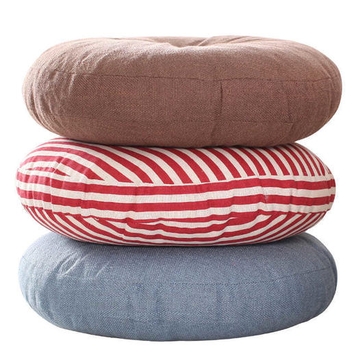 飘窗瑜伽地板大号亚麻蒲团坐垫加厚圆形布艺阳台日式榻榻米打坐垫 商品图4