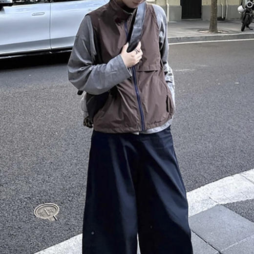 裁缝学苑AS593复古立领工装马甲短款上衣套装纸样女装叠穿两件套样板 商品图1