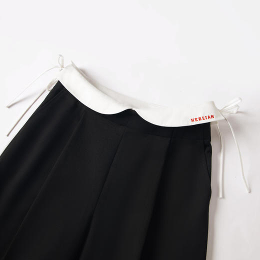 HERLIAN 2025冬季新品 翻腰头拼接设计休闲直筒西裤女士 商品图3