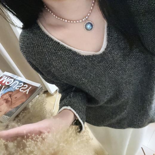 海水星空蓝万能扣马贝吊坠，ji强光，14-16mm+，厚实的纯银配件 商品图7