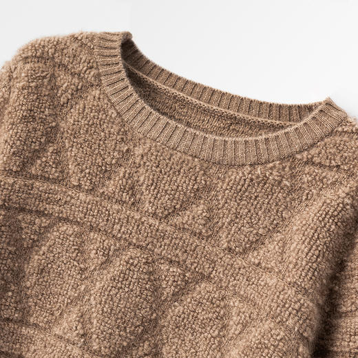 S·Y·C【D奥加厚棉袄级】100纯山羊绒重磅加厚保暖毛衣女CYR240207 商品图1