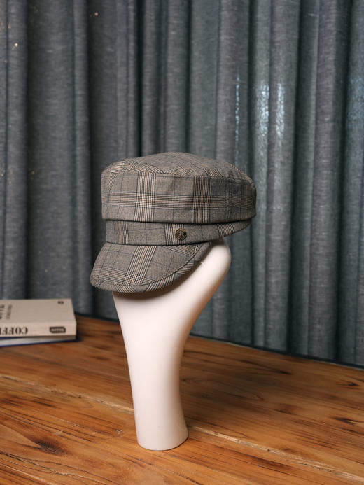 北京仓｜CA4LA-MAT PATTERN-格子 报童帽（炭灰色）［日本设计师］ 商品图2
