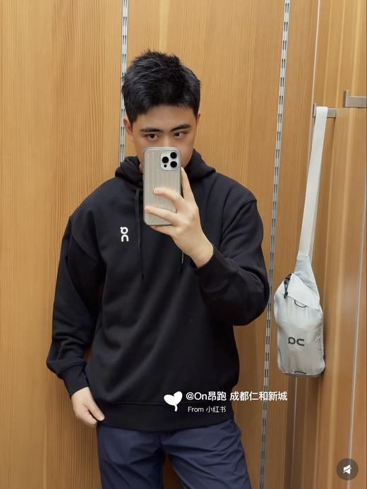 原厂！ON昂跑Club   Hoodie Graphic25新款秋冬新品男女同款运动休闲印花帽衫套头卫衣   幻彩昂卫衣 商品图4