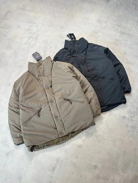 D112702联名款简约纯色舒适休闲羽绒服男女同款