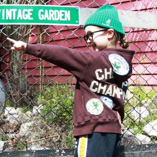 日本DD童装 DENIM DUNGAREE 复古徽章连帽衫夹克 商品图4