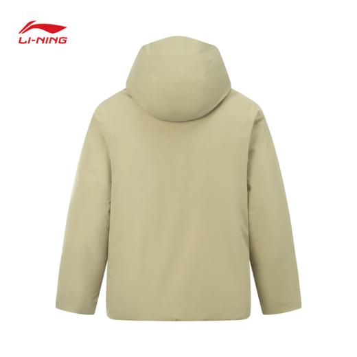 李宁户外CF溯万龙甲冲锋羽绒服黑龘男子反光防风防泼水宽松鸭绒冲锋羽绒服AYMV159 商品图5